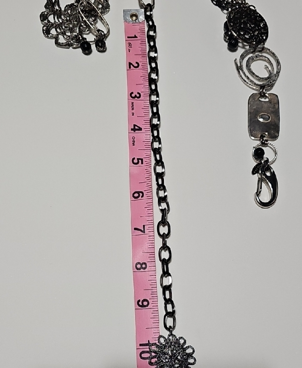 Chico's Mixed Metals Decorative Chain Waist Belt - Picture 9 of 12